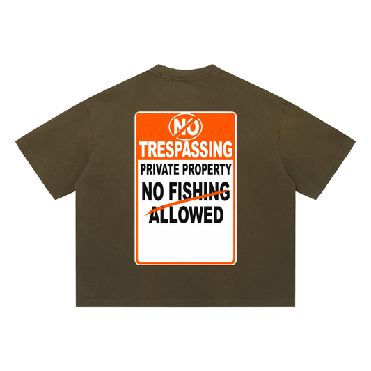 "Im Allowed To Fish Anywhere" T-Shirt (Army Green)