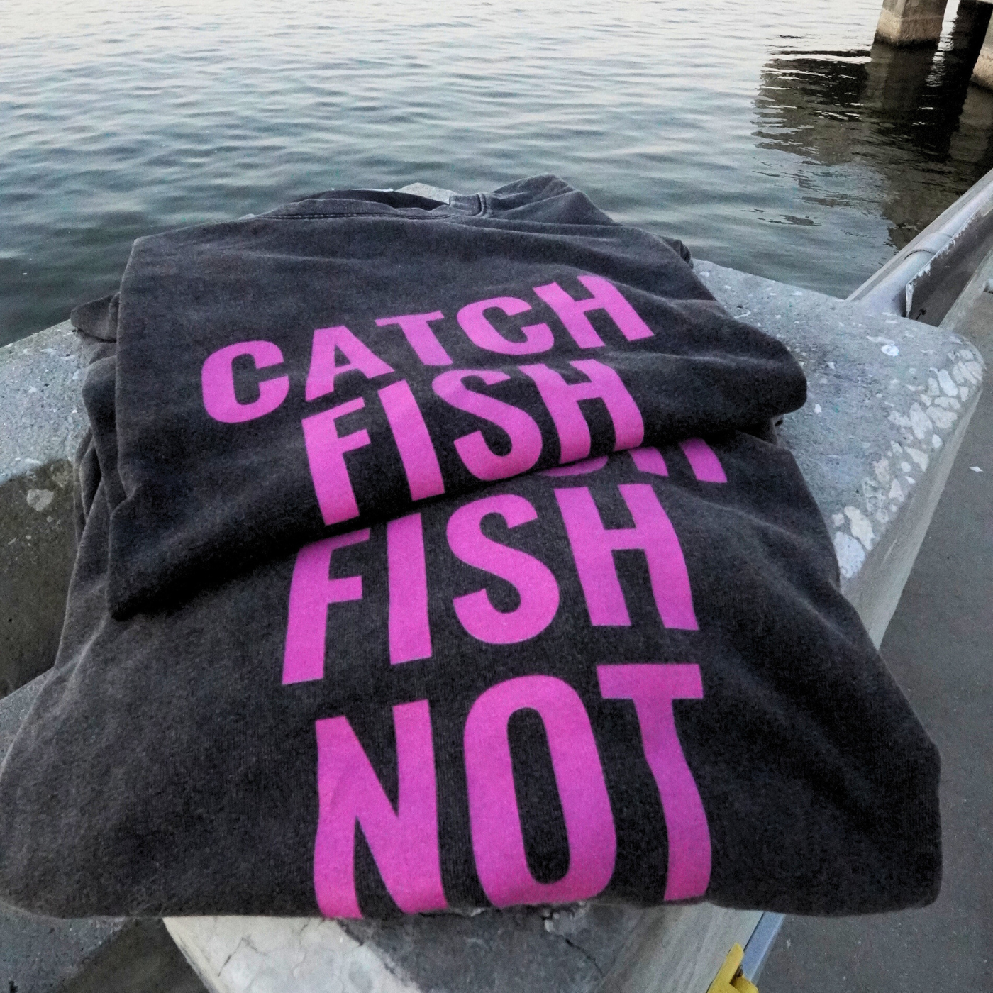 Catch Fish Not Feelings T-Shirt (Black)