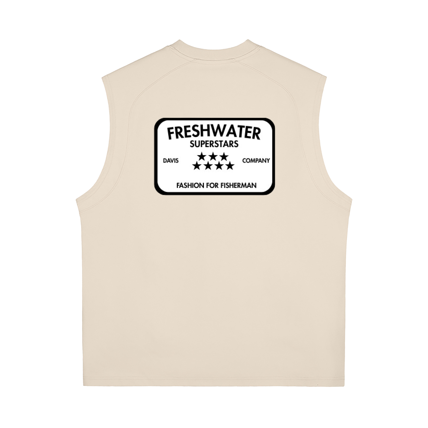 "All Day Fisherman" Tank Top (Beige)