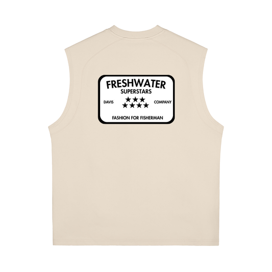 "All Day Fisherman" Tank Top (Beige)