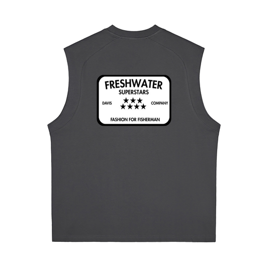 "All Day Fisherman" Tank Top (Dark Grey)