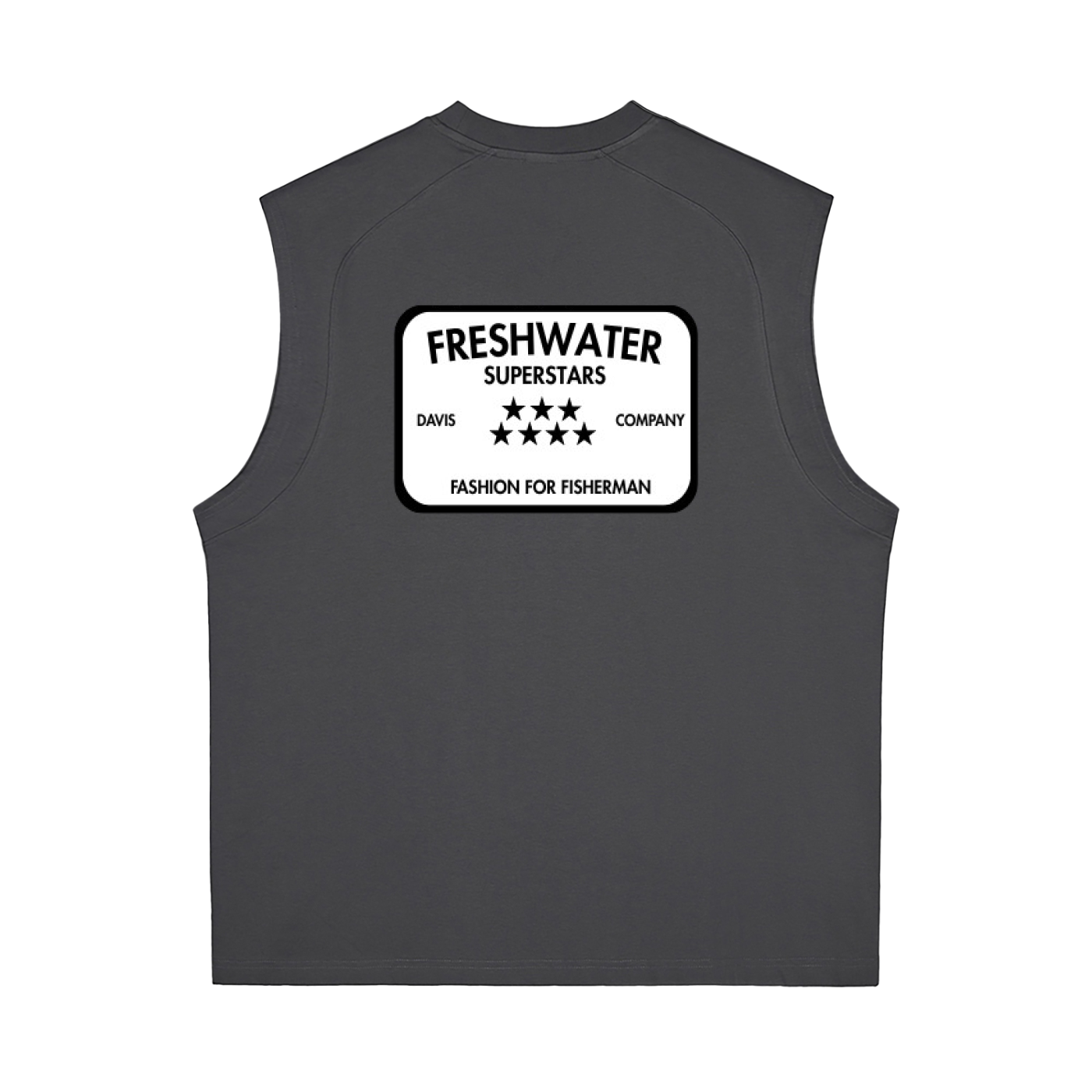 "All Day Fisherman" Tank Top (Dark Grey)